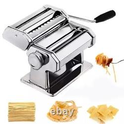 Machine à fabriquer des pâtes fraîches manuelle en acier inoxydable pour lasagnes et spaghettis