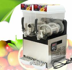 Machine à faire des boissons glacées et des smoothies, capacité de 30L, avec 2x15L, livraison gratuite aux États-Unis.