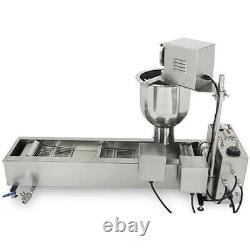 Machine à frire/faire des beignets commerciale automatique approuvée CE, avec 3 moules en ensemble.