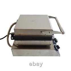 Machine à gaufres commerciale électrique de 110V avec 6 pièces, machine à gaufres antiadhésive