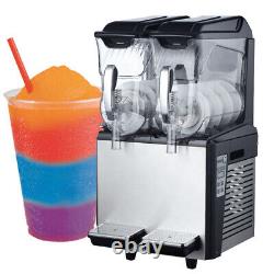 Machine à glace pilée commerciale 2x10L machine à fabriquer des glaces pilées, machine à fabriquer des boissons glacées