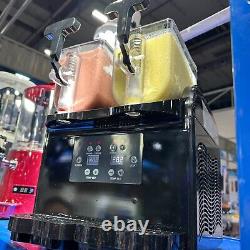 Machine à granité commerciale Vaseni 3Lx2 pour la préparation de boissons glacées slushie.