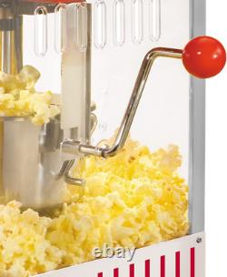 Machine à pop-corn professionnelle de table avec une bouilloire de 2,5 oz qui peut faire jusqu'à 10 pop-corn.