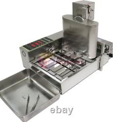 Machine automatique commerciale à beignets en acier inoxydable, machine à fabriquer des beignets à 4 rangées