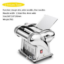 Machine commerciale électrique pour faire des nouilles et de la pâte à lasagne avec 2 couteaux 110v 220v.