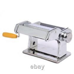 Machine manuelle à pâtes fraîches en acier inoxydable pour la fabrication de lasagnes et de spaghetti.