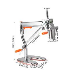 Machine manuelle de fabrication de pâtes en acier inoxydable avec 7 accessoires