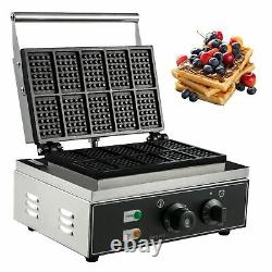 Marque Commerciale Waffle Maker Square Belge 1550w Muffin Stick Waffle Making Machine