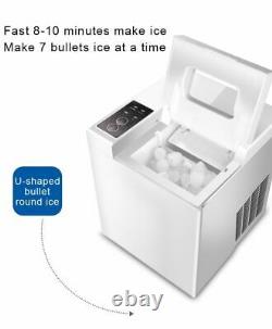 Mini Automatique Ice Maker Bullet Round Block Ice Making Machine 15kg/24h
