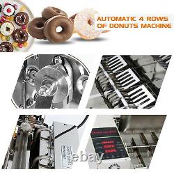 Mini Commercial 4 Lignes Donuts De Fabrication De Machine / Fabricant De Noix, Fabricant De Beignets De Friture
