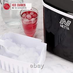 Netta Ice Maker Machine Pour Utilisation À Domicile Rend Cubes En 10 Minutes Grand 1.8l 12 KG