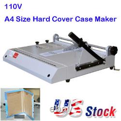 Nouveau 110v A4 Taille Du Boîtier De Couverture Dure Maker Bureau Hardback Making Machine