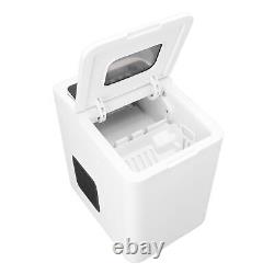 Petite machine à glace de bureau blanche ABS, machine à glaçons portable et de comptoir CS
