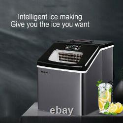 Portable Electric Ice Making Machine De Forme Carrée Ice Maker 25kg/24h Bar À Café