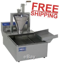 Small Business Compact Donut Fryer Maker Machine De Fabrication 350 Pièces / H Professionnel