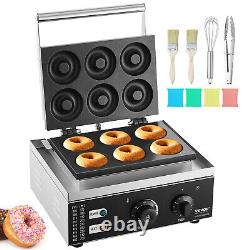 VEVOR 6pcs Machine à donuts électrique commerciale 1550W antiadhésive