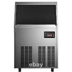 Vevor 110lbs Commercial Ice Maker Ice Cube Machine 58 Ice Tray 33lbs Stockage