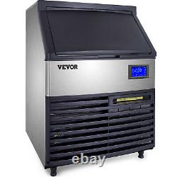 Vevor 265lbs/24h Fabricant De Glace Commercial Automatique Cube De Glace Machine 77 Lbs