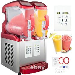 Vevor Commercial Frozen Drink Slushy Making Machine Ice Maker 2x6l Led Display