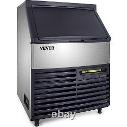 Vevor Commercial Ice Maker 265lbs/24hrs Ice Cube Making Machine Avec Stockage 77lbs