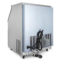 Vevor Commercial Ice Maker Cube Machine 265lbs/24hrs Air Refroidi Avec Stockage De 77lbs