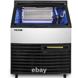 Vevor Commercial Ice Maker Ice Cube Machine 265 Lbs Undercounter 77lbs Stockage