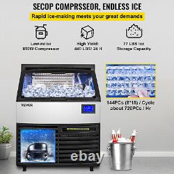 Vevor Commercial Ice Maker Machine Automatique De Fabrication De Cubes De Glace 400 Lbs Rendement 77 Lbs