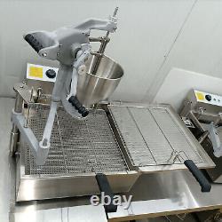 Wixkix 3000W Machine Automatique de Fabrication de Beignets Commerciaux Fryer 9L