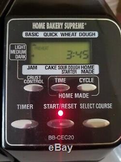 Zojirushi Bb-cec20 Home Bakery Supreme 2 Lb Pain Making Machine Maker Teste